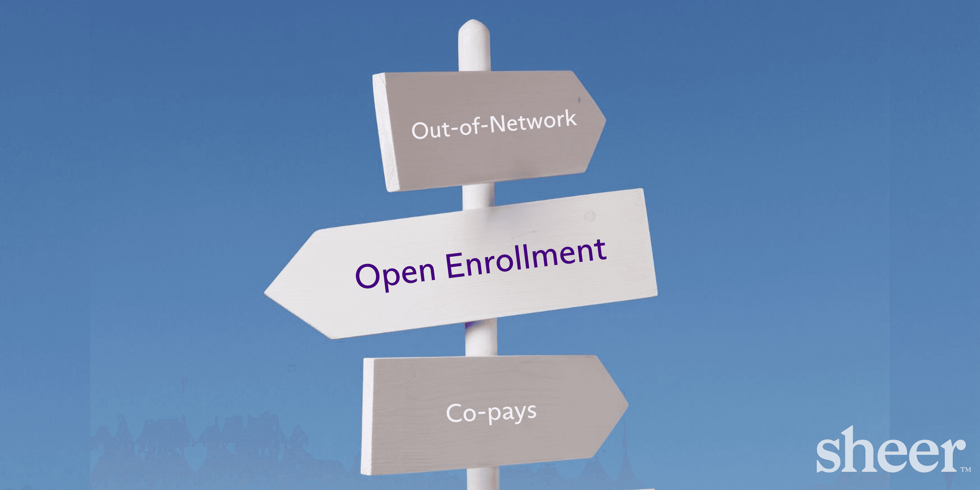 A visual representation of Sheer Health's guide to open enrollment