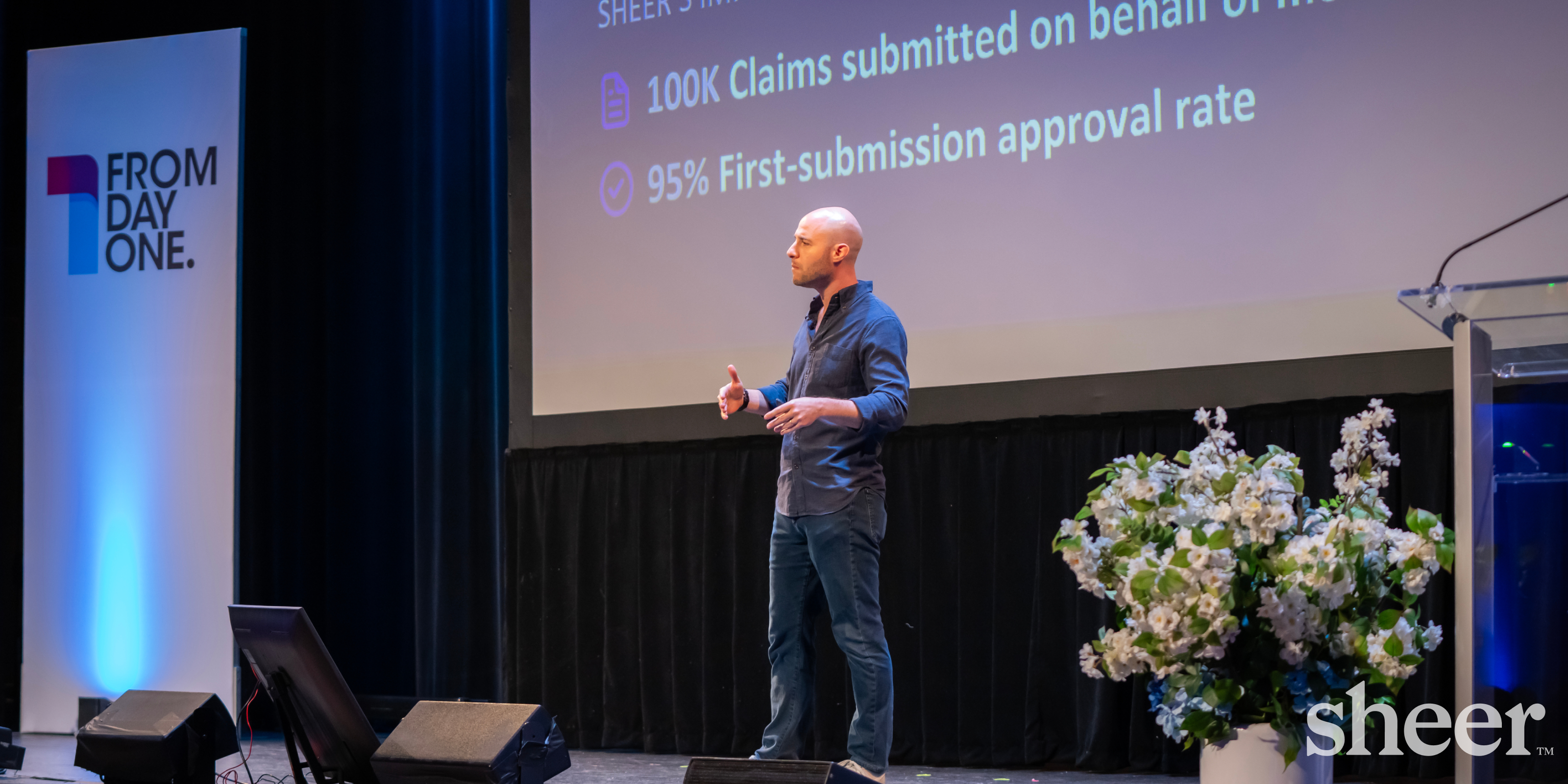 An image of co-founder Ben Howard speaking at From Day One’s annual HR leadership conference